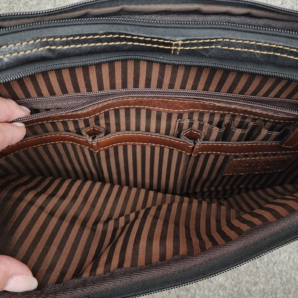 Men's laptop bag genuine leather Jack Georges